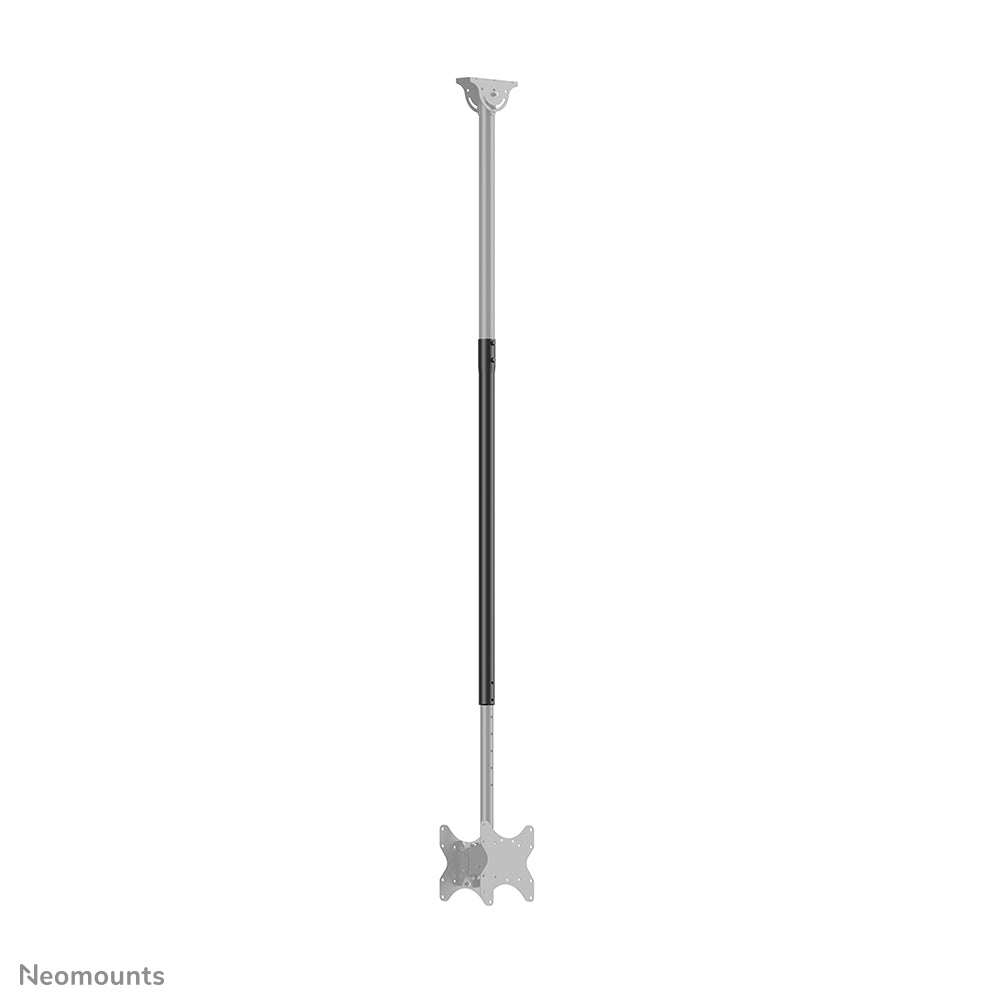 Neomounts CL35-340BL22 – Doppel Monitor-/TV-Deckenhalterung 23–42", VESA 100 × 100 mm / 200 × 200 mm · H 106–156 cm