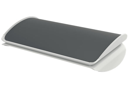 Leitz Fussstütze, höhenverstellbar, neigbar, 50,8 × 30 cm, Höhe 13,5 cm, grau