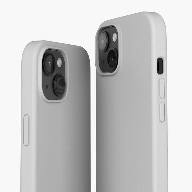 Vonmählen Eco Silikon Rückcover – für Apple iPhone 15, MagSafe, Silikon, Hellgrau
