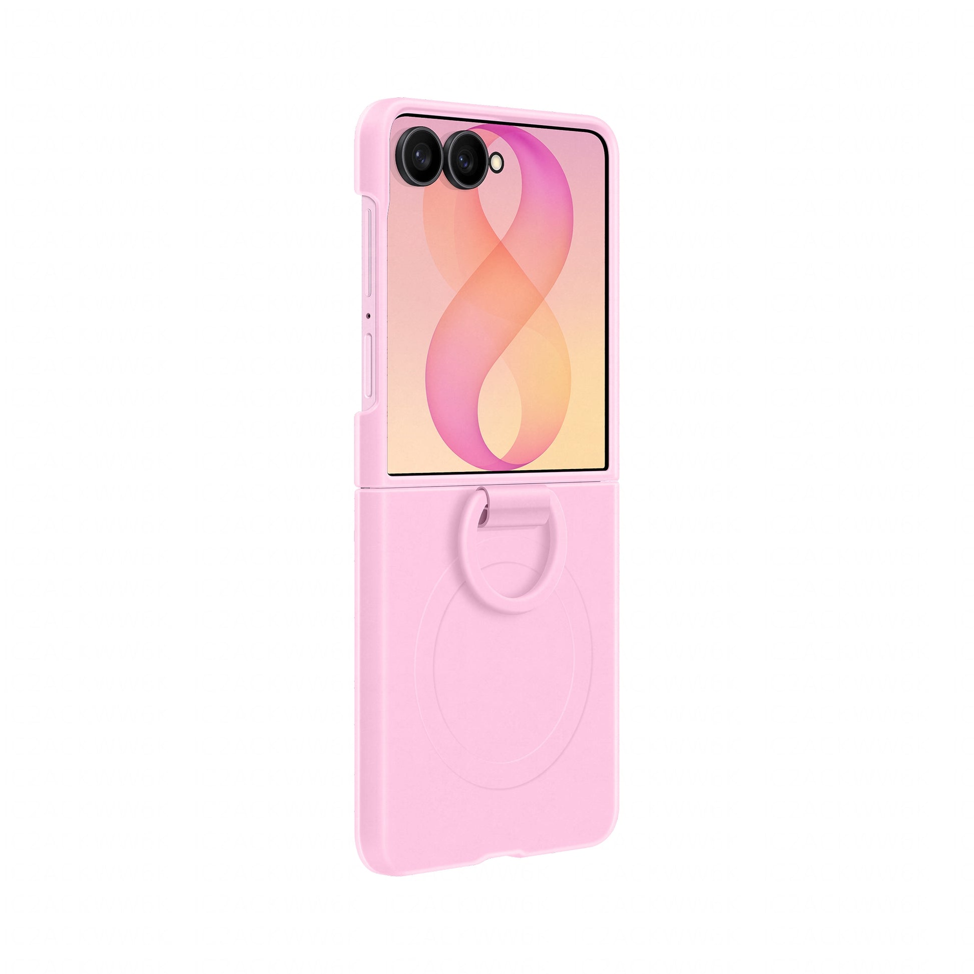 Samsung Sili Ring Backcover – für Samsung Galaxy Z Flip8, MagSafe, Silikon, Pink