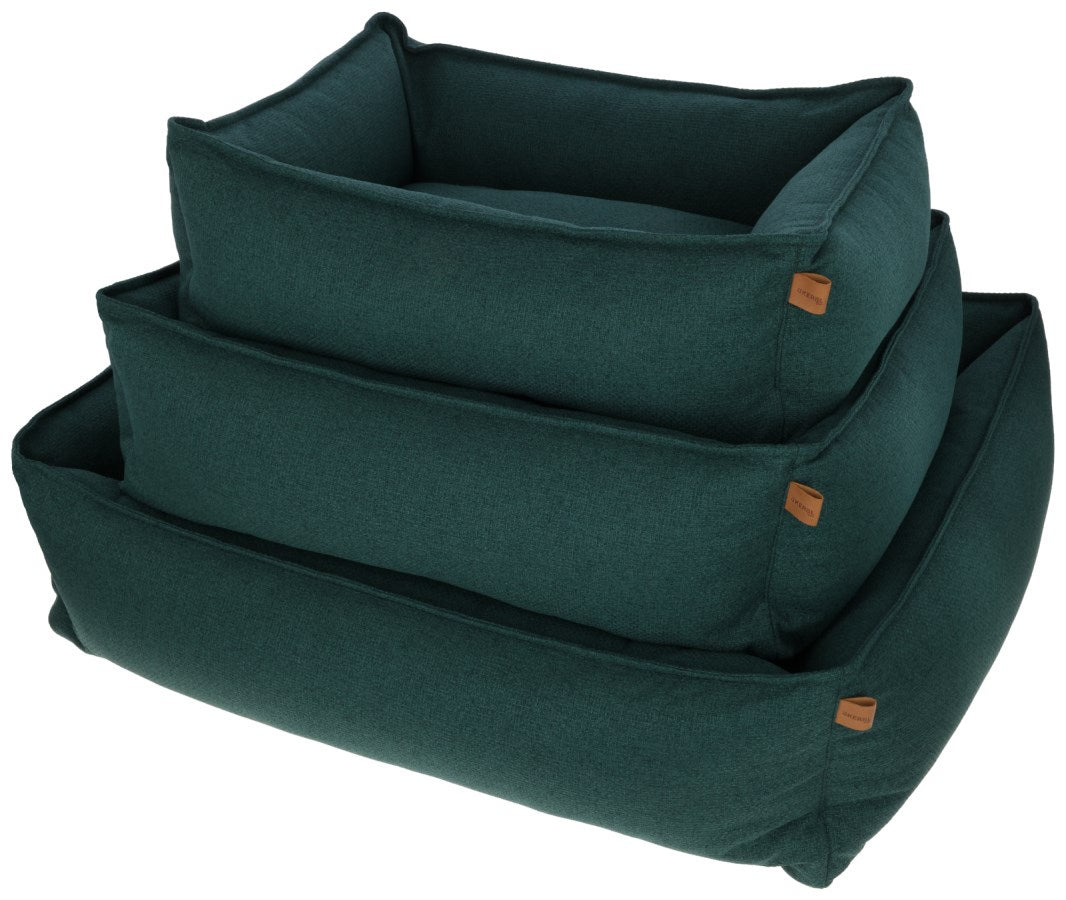 Kerbl Oliver Kuschelbett – 70 × 60 cm, Polyester, abnehmbarer Bezug, grün