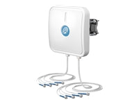 Quwireless Sektor-Panel-Antenne, Wi-Fi 6E/7, Tri-Band (2,4/5/6 GHz), 8x8 MIMO, RP-TNC, Wand/Mast