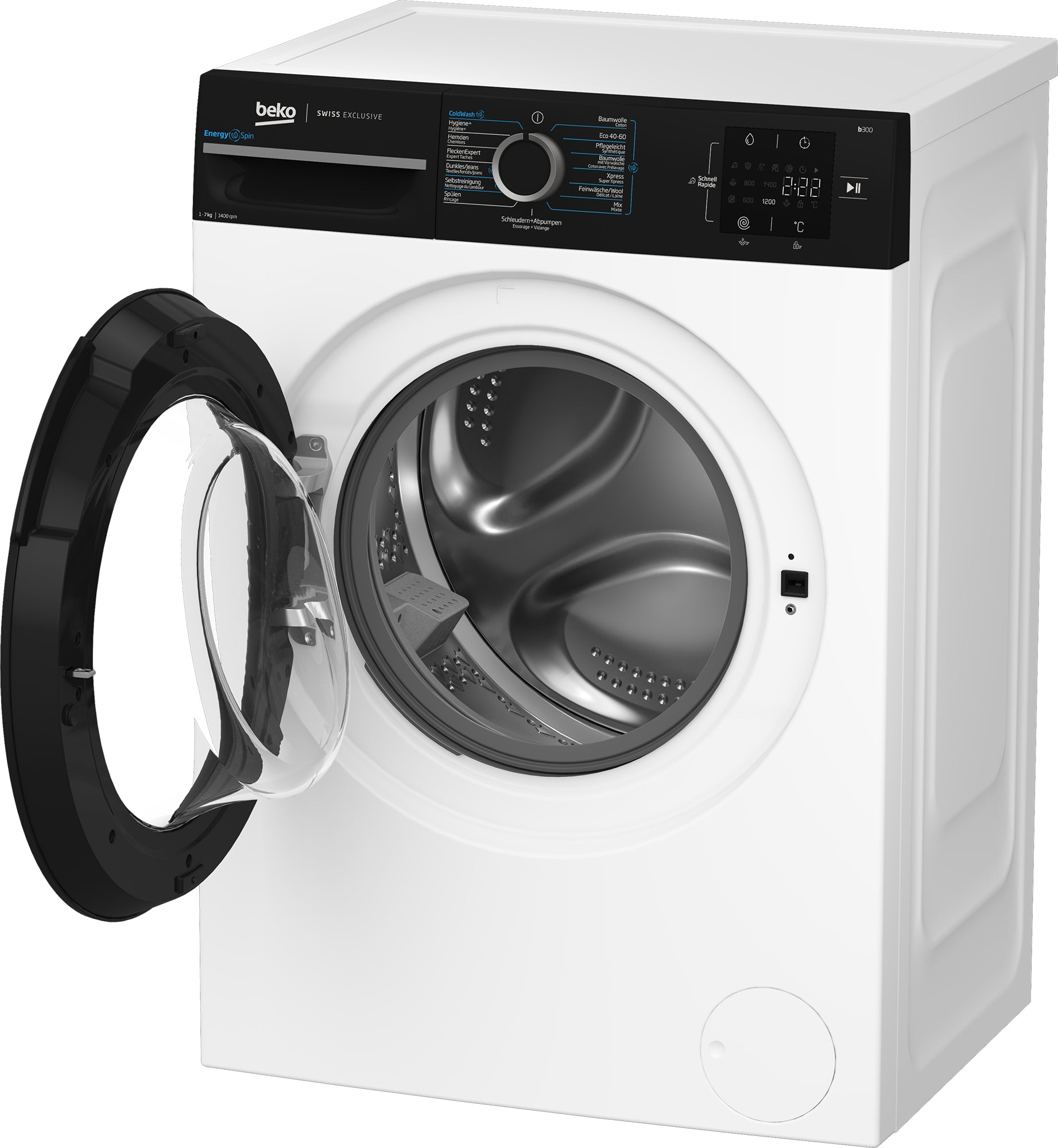 Beko Waschmaschine WM207 – 7 kg, 1351 U/min, Energieeffizienzklasse A – weiss