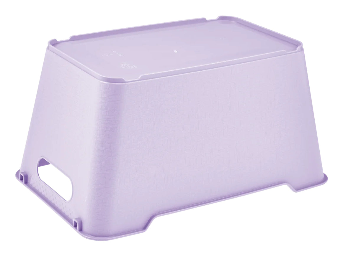 keeeper Aufbewahrungsbox 6 l ohne Deckel – Kunststoff – Violett – stapelbar, mit Griff – 190 × 295 × 150 mm
