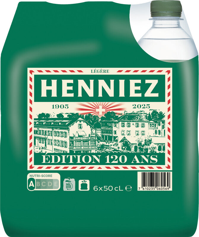 Henniez – Leicht prickelndes Mineralwasser – 6 × 50 cl