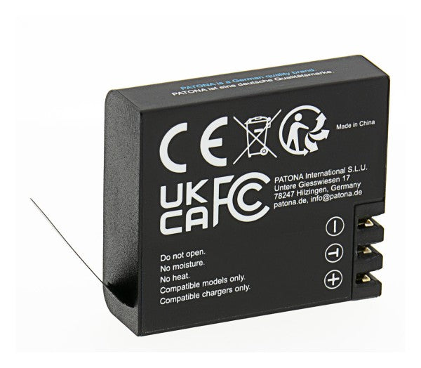 PATONA Kamera-Akku – 1000 mAh, 3,7 V – für Action Cam Life SL3, SL4