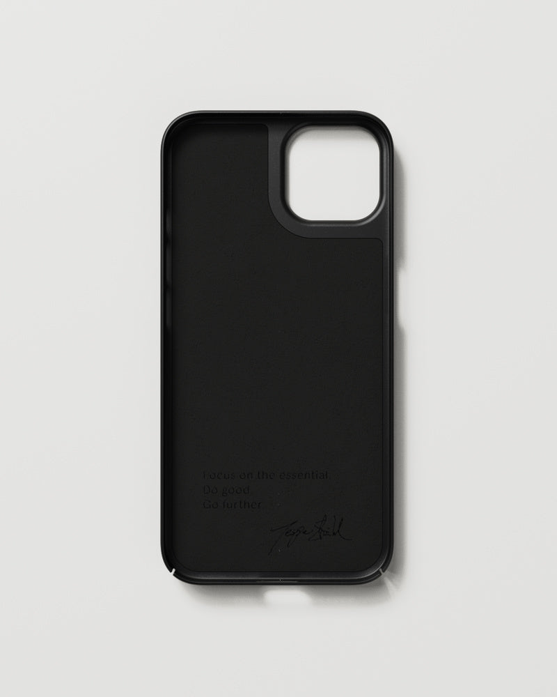 Nudient Thin Backcover – für Apple iPhone 13, MagSafe, Recycling-Kunststoff, schwarz