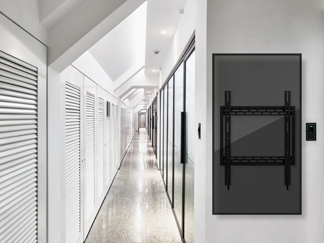 Multibrackets 8830 – Wandhalterung, fix, bis 100", VESA 200×200–400×600, bis 100 kg, Hochformat, schwarz