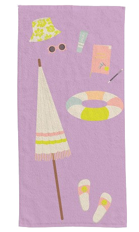 Chic-mic Strandtuch Beach Day – 90 × 180 cm, Mehrfarbig, 100% Bio Baumwolle, OEKO-TEX STANDARD 100