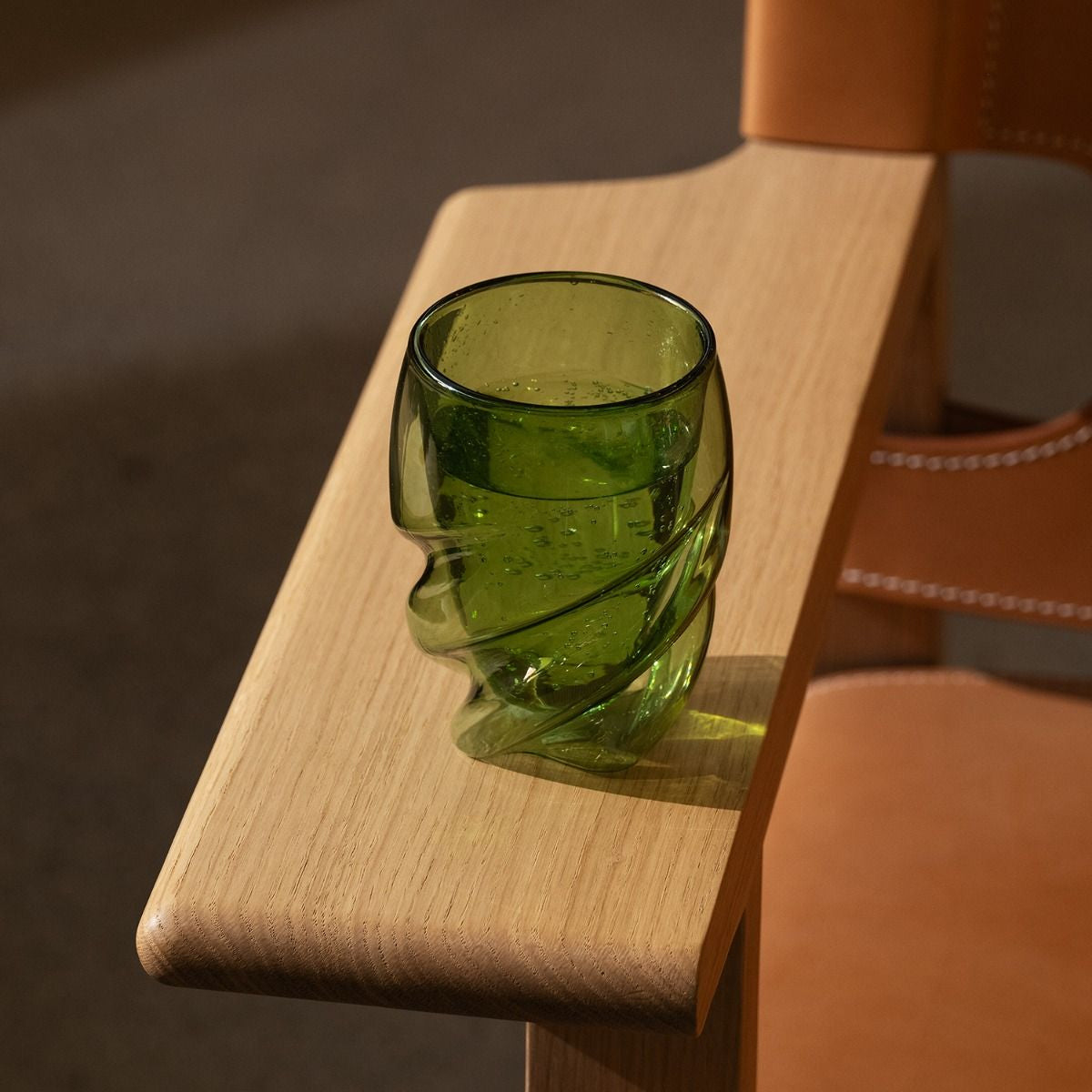 Bodum Pavina Trinkglas – 0,27 l, Borosilikatglas, grün, spülmaschinen- und mikrowellengeeignet, 2 Stück