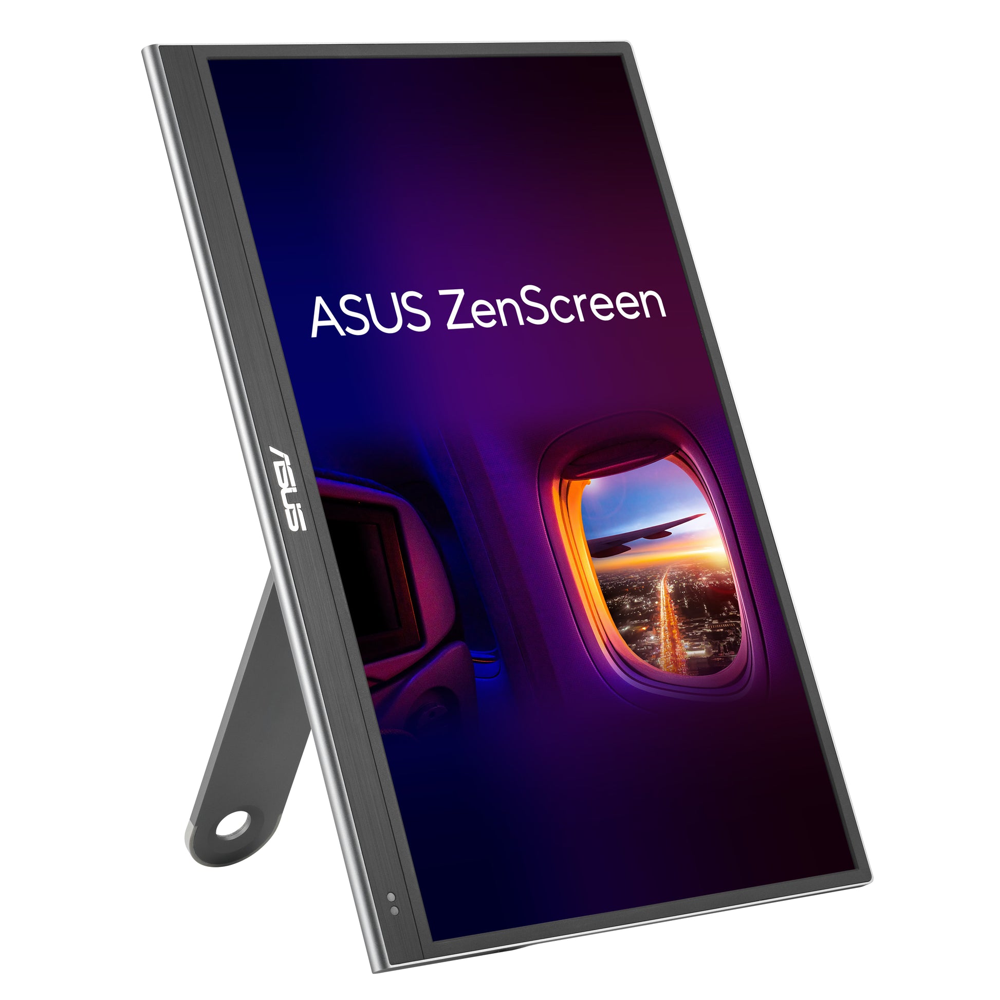 ASUS Zenscreen MQ16AHE – Portabler Monitor, 15,6", 1920 × 1080 (Full HD), OLED, Silber