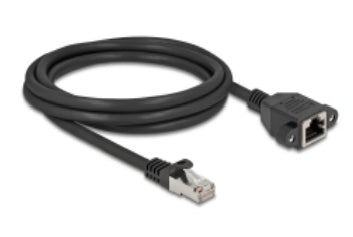 DeLOCK Patchkabel – Cat 6A S/FTP, 3 m, Schwarz, RJ‑45