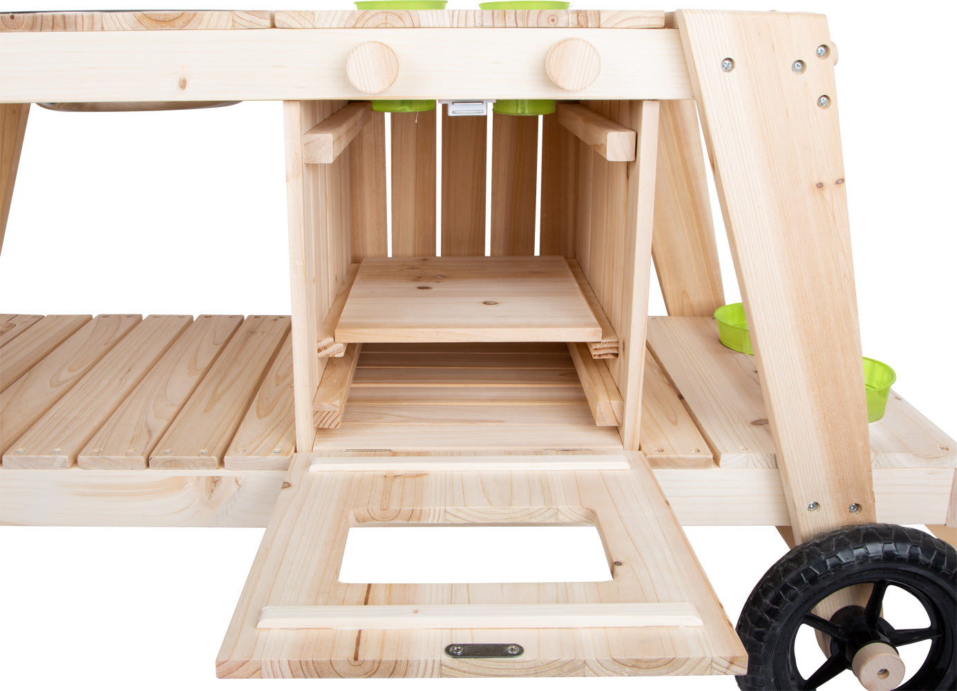 Small foot Matschküche – 104,0 × 54,0 × 59,0 cm – ab 3 J. – Metall, Kunststoff, Gummi, Holz