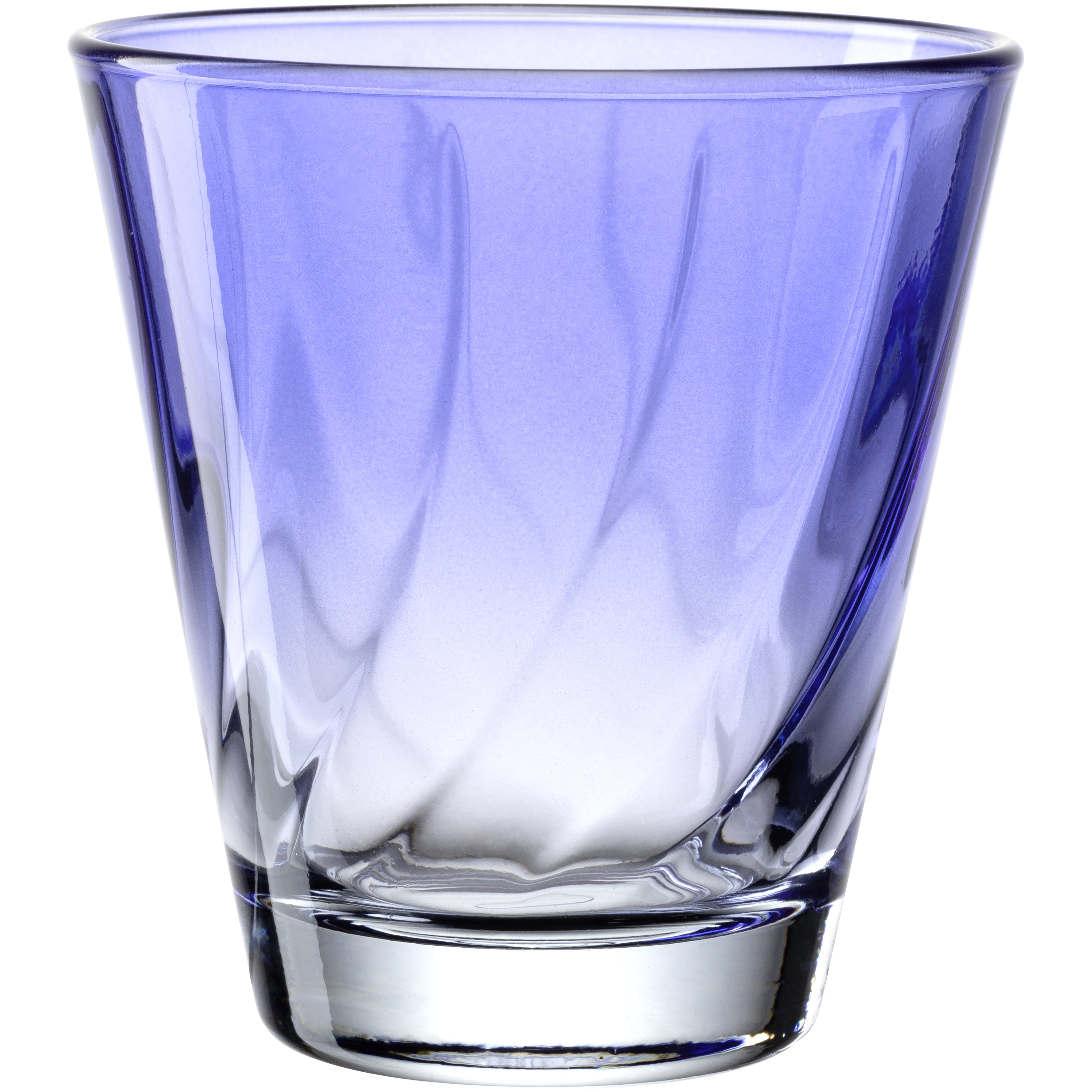 LEONARDO Trinkglas – 0,22 l, Glas, Blau, spülmaschinenfest, 4 Stück