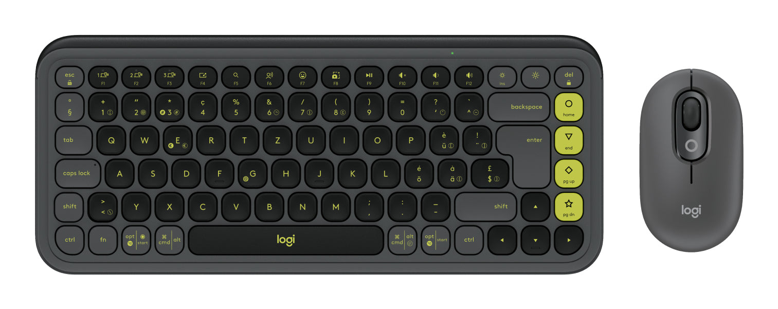 Logitech Pop Icon Combo – Tastatur, kabellos (Bluetooth), CH-Layout (DE-CH) – für Windows, macOS & Android
