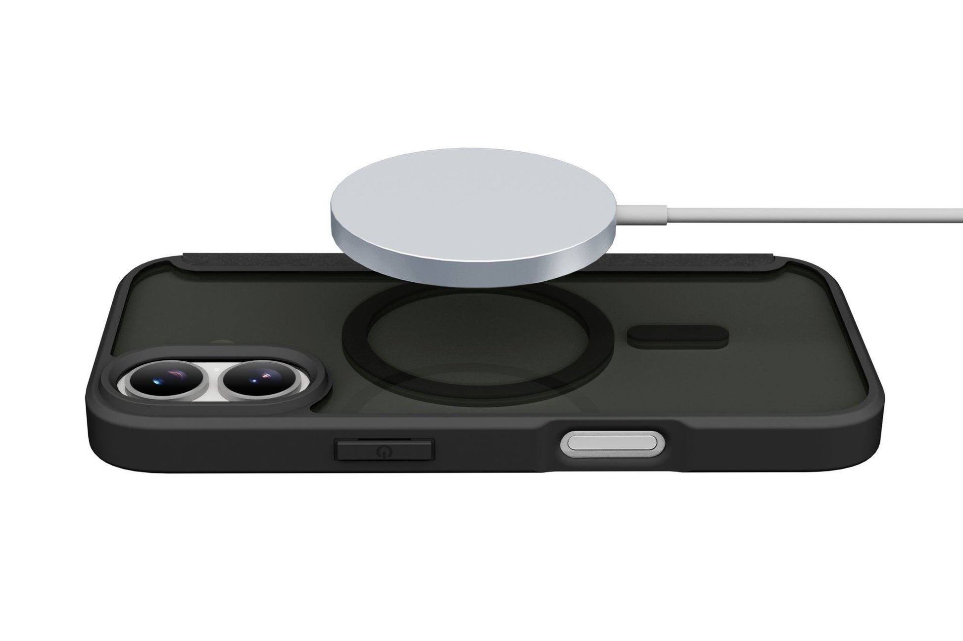 Cellularline Booklet-Hülle – für Apple iPhone 17 – schwarz – Kunstleder – MagSafe-kompatibel, mit Kartenfach