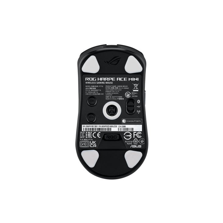 ASUS ROG Harpe Ace Mini Gaming-Maus – kabellos, USB-C, 42'000 dpi, 8'000 Hz, beidhändig, schwarz