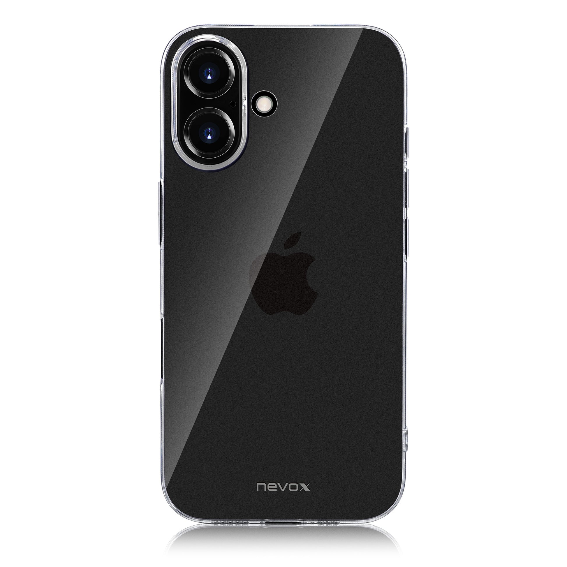 nevox StyleShell Flex Backcover – für Apple iPhone 16 Plus, TPU, Transparent