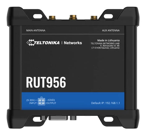 Teltonika RUT RUT956 – LTE-Router, Wi-Fi 4, LTE (2G/3G/4G), 2x SIM