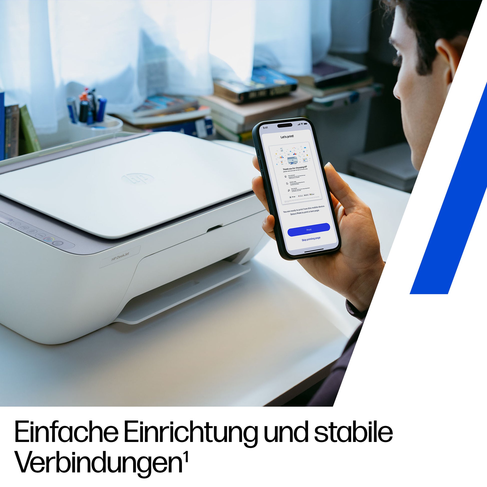 HP DeskJet 2922 – Farbtintenstrahl-Multifunktionsdrucker, A4, 3-in-1, Duplex, WLAN, AirPrint, Mopria