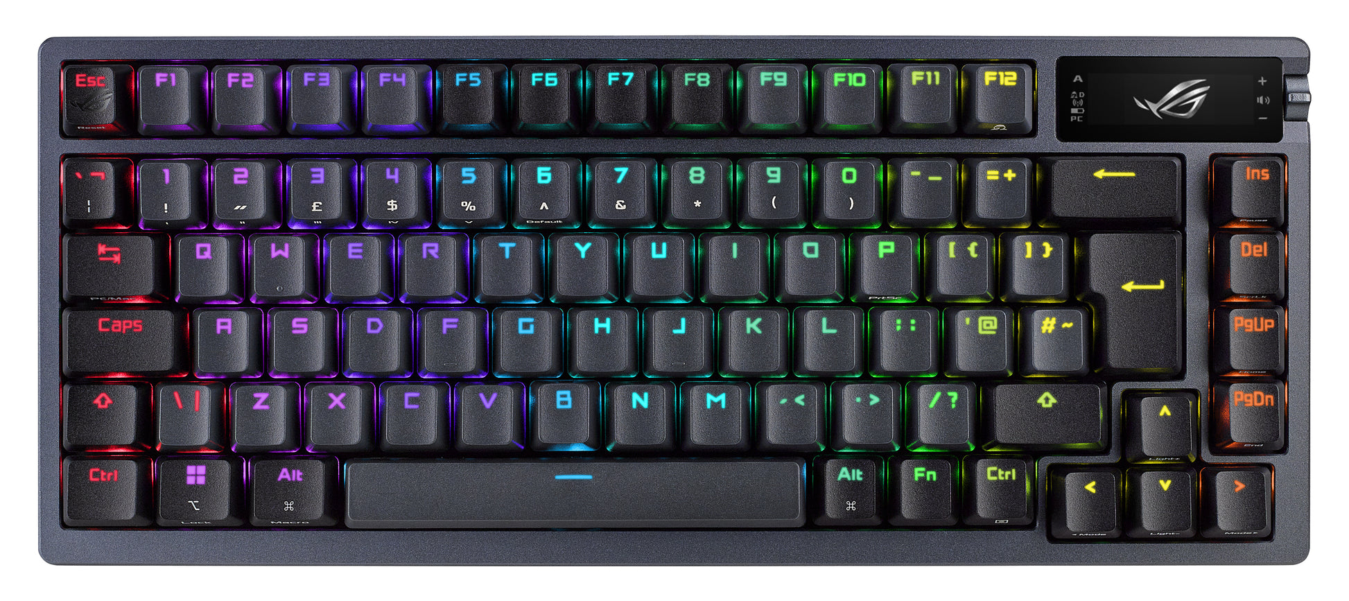 ASUS ROG Azoth – Gaming-Tastatur 75% – Mechanisch, RGB – Bluetooth & 2,4 GHz USB-A – AZERTY (FR)