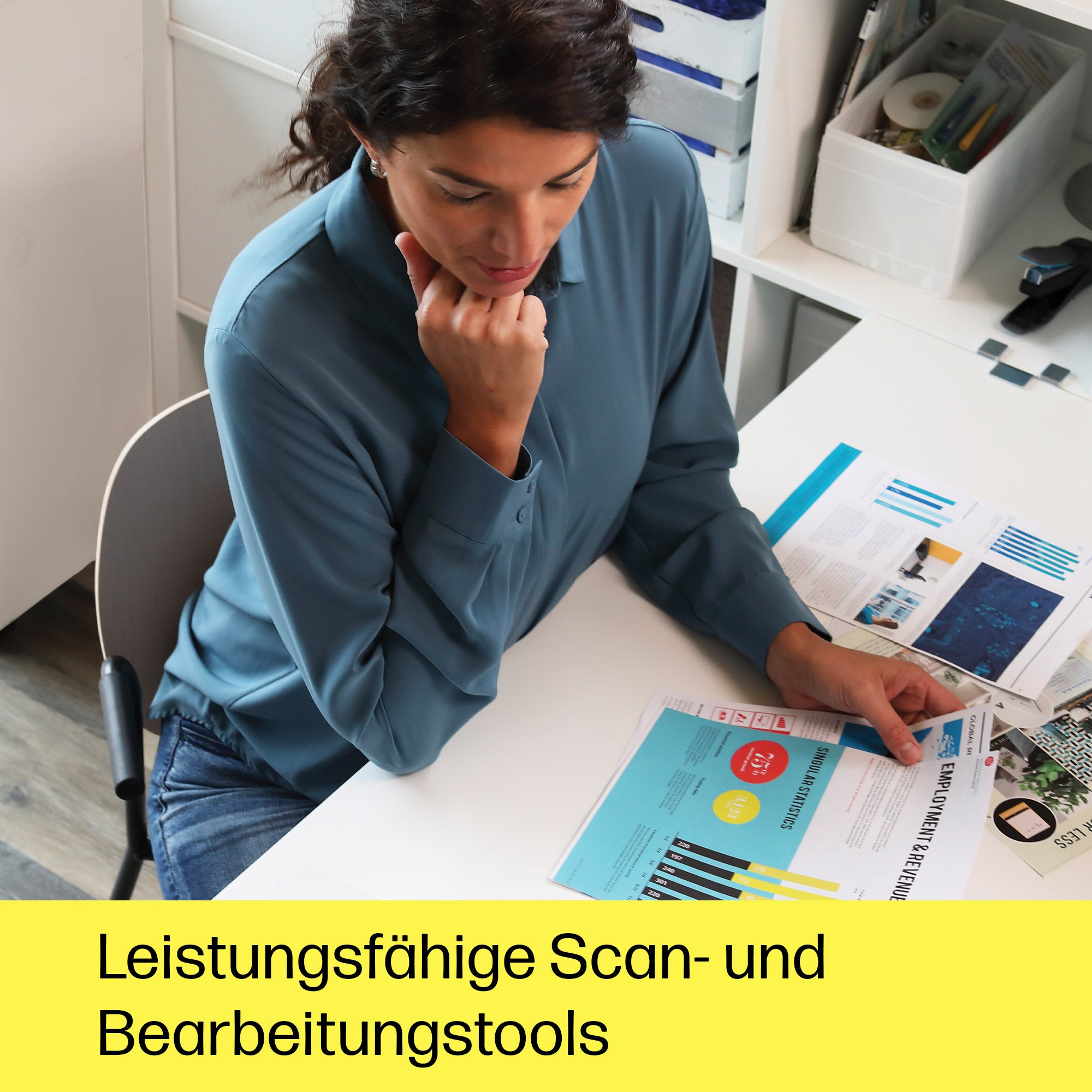 HP ScanJet Pro 3600 f1 – Flachbett + ADF, A4, Duplex, 30 Seiten pro Minute, ADF 60 Blatt, USB, 1'200 dpi