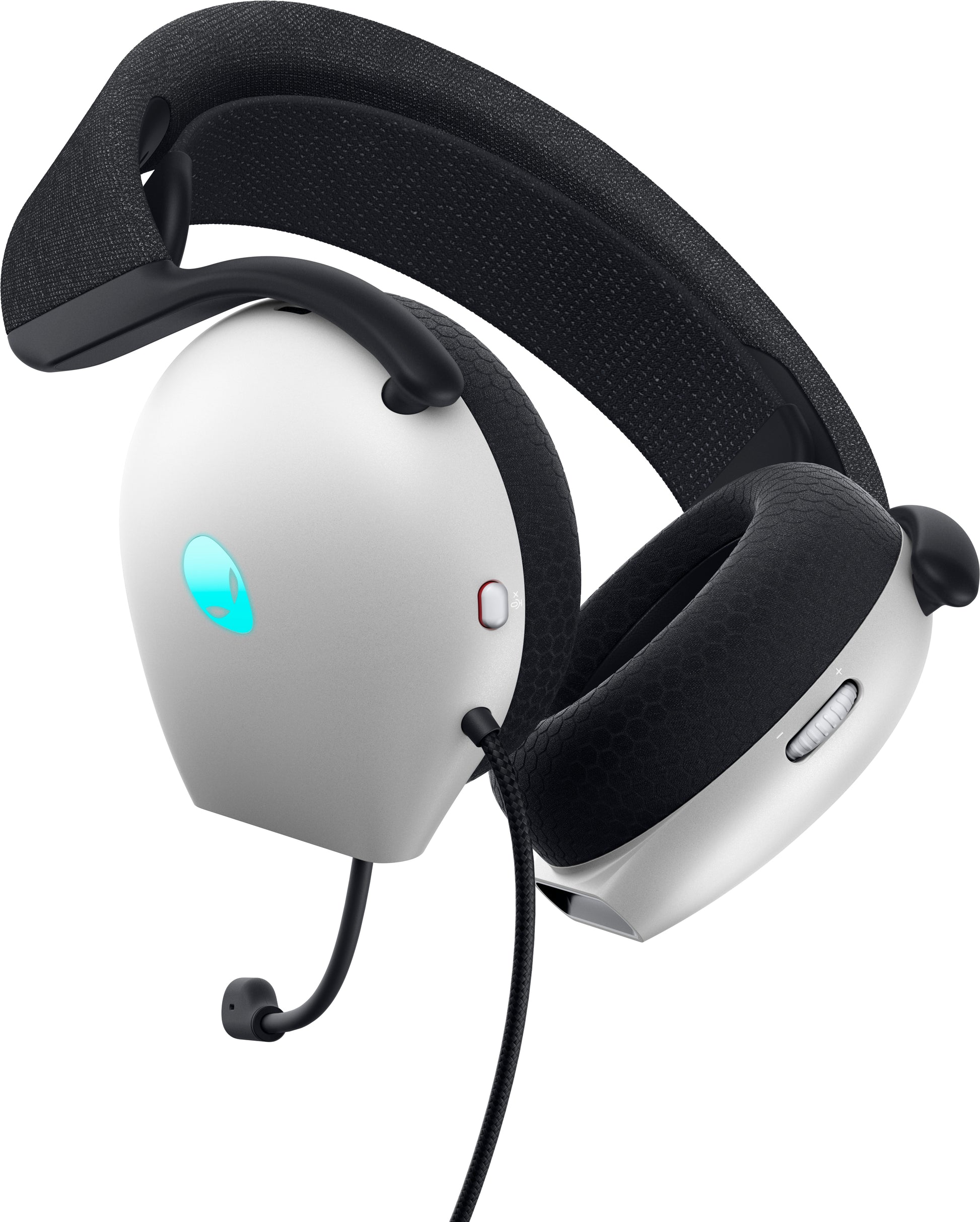 Alienware AW520H Gaming-Headset – Over-Ear, Stereo, Kabelgebunden, 3,5 mm Klinke + USB, Weiss