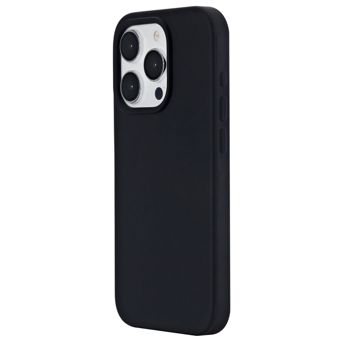 eSTUFF INFINITE RIGA (GRS) Backcover – für Apple iPhone 15 Pro, Mikrofaser+PC+Silikon, schwarz, kratzresistent