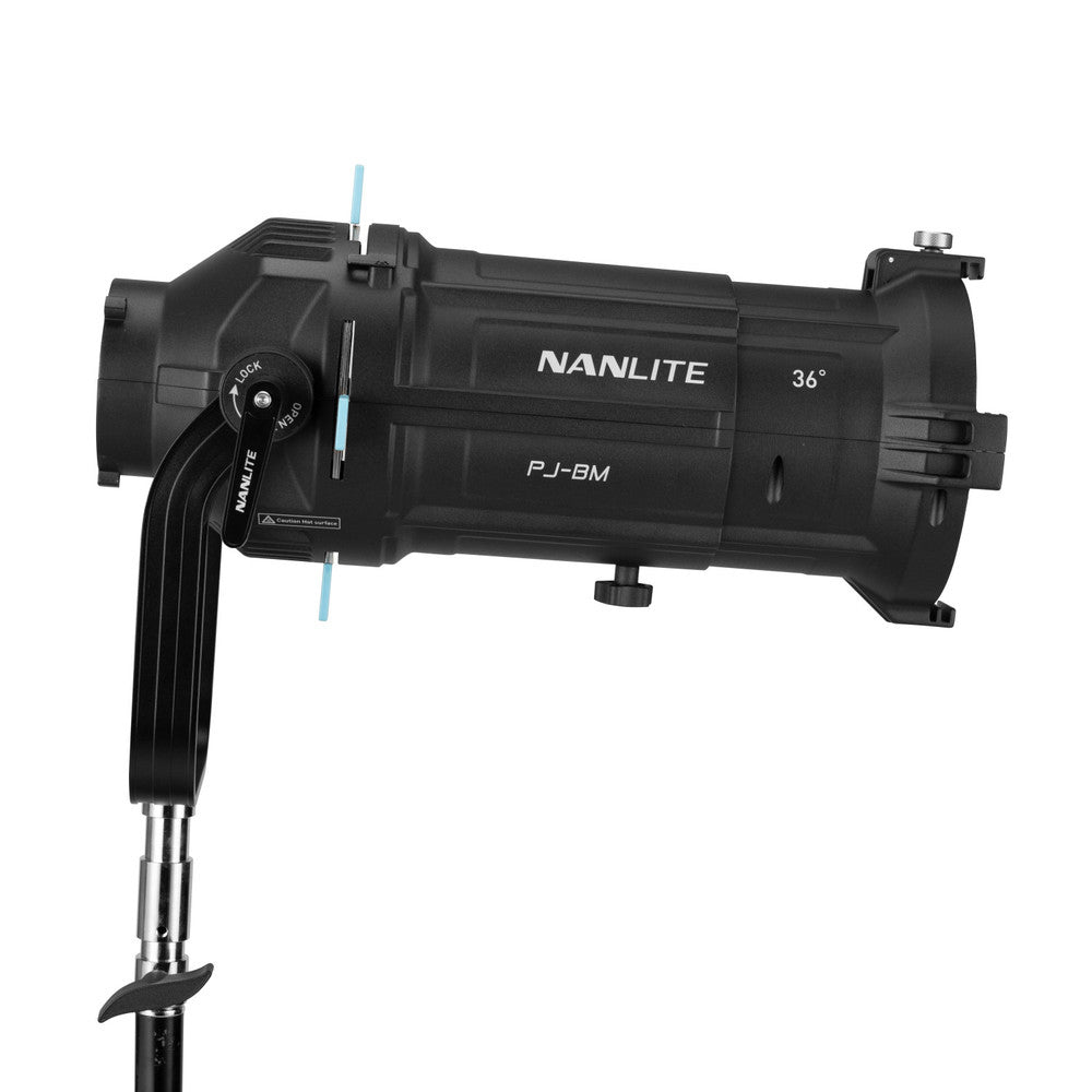 Nanlite Projektionsaufsatz – für Forza (200, 300 II, 300B I, usw.) – 36° – Schwarz – 1 Stk.