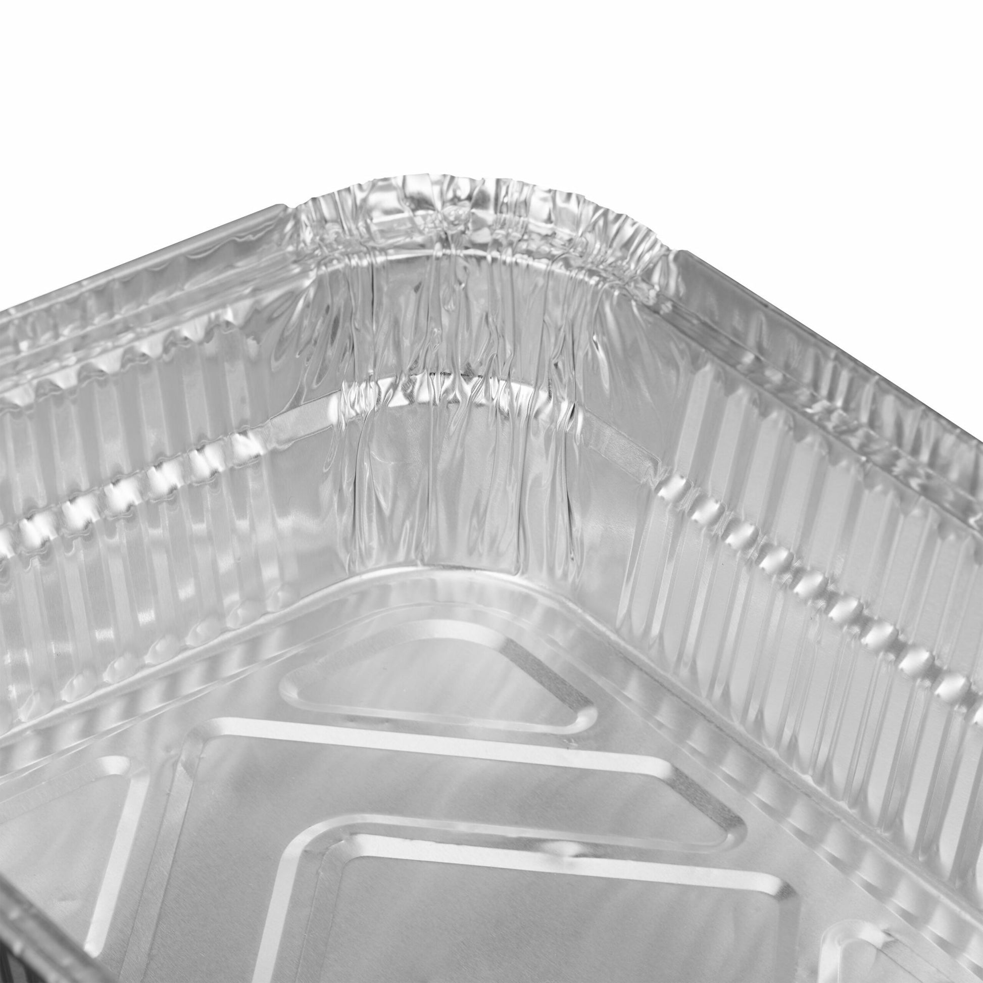 Relaxdays Aluminium Schale, 130 × 185 × 45 mm, silber – 50 Stk.