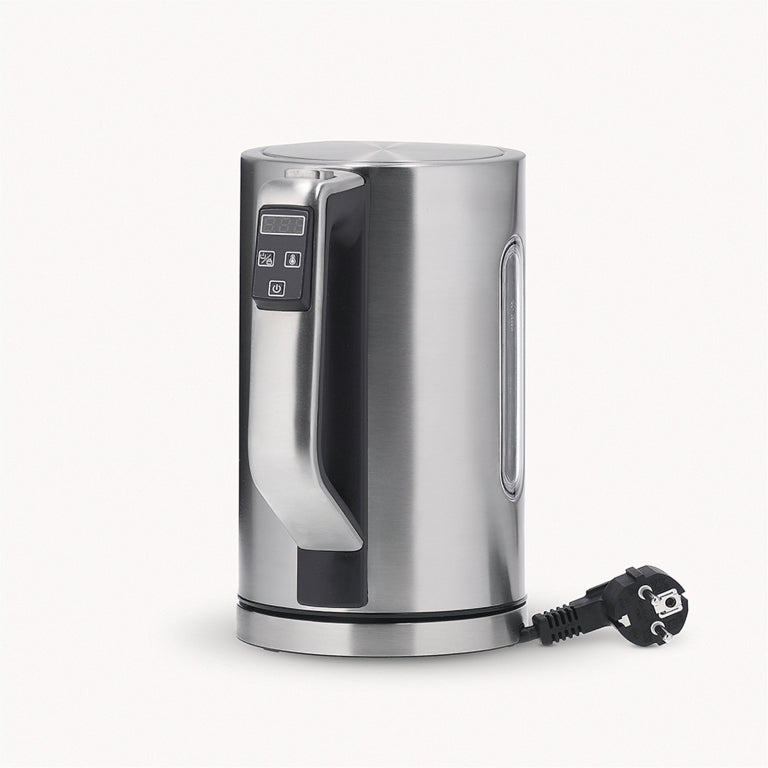Severin Wasserkocher WK 3418 – 1,7 l, Edelstahl, Temperaturwahl, Warmhaltefunktion, 3000 W, Schwarz, 360°-Sockel