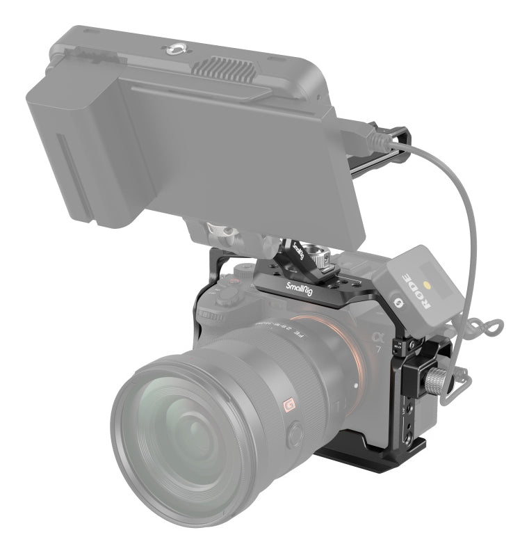 SmallRig 3668B Cage-Kit – Aluminium, 170 × 176,5 × 135 mm – für Sony A7R V, A7 IV, A7S III – Schwarz