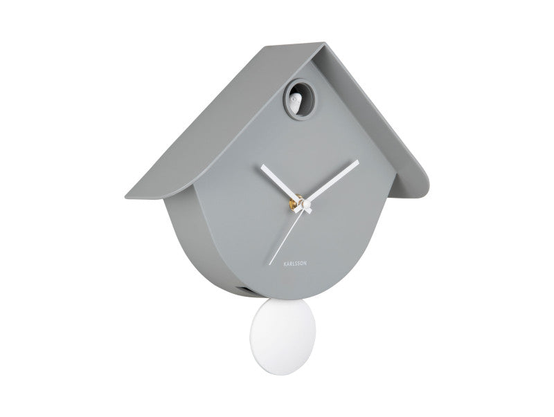 Karlsson Wanduhr – Analog, 25,5 × 25,8 × 7,5 cm, Grau
