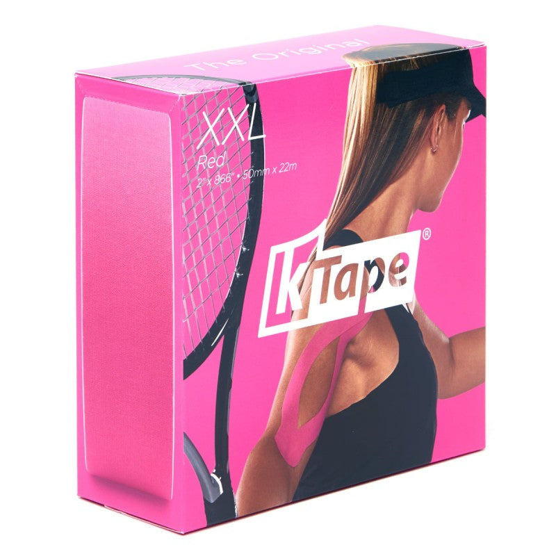 K-Tape Pflasterrolle XXL – 50 mm × 22 m, zuschneidbar, pink