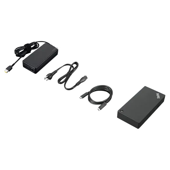 Lenovo Dockingstation – USB-C, 2× DP, 1× HDMI, 5× USB-A, 100 W PD, GbE, 3,5 mm Audio