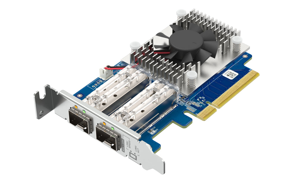 QNAP PCIe 10GbE SFP+-Karte – 2×SFP+ 10G, PCIe 3.0