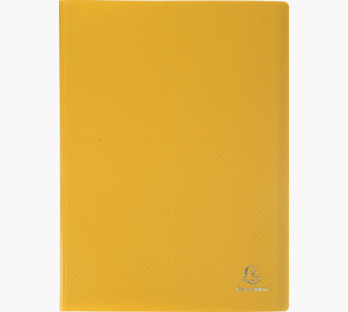 Exacompta Sichtbuch, für A4, 10 Hüllen – Polypropylen – gelb, 25er-Pack