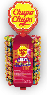 Chupa Chups Bonbons – Frucht & Cola, 5-fach sortiert, Display, 200 Stück