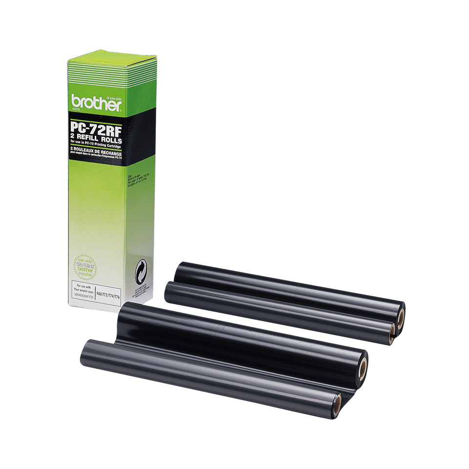 Brother PC-72RF – FAXT72, FAXT74, FAXT76, FAXT78, FAXT7 Plus, FAXT92, FAXT94, FAXT96, FAXT98, FAXT102, FAXT104, FAXT106, Fax-Farbband, 2 Stück