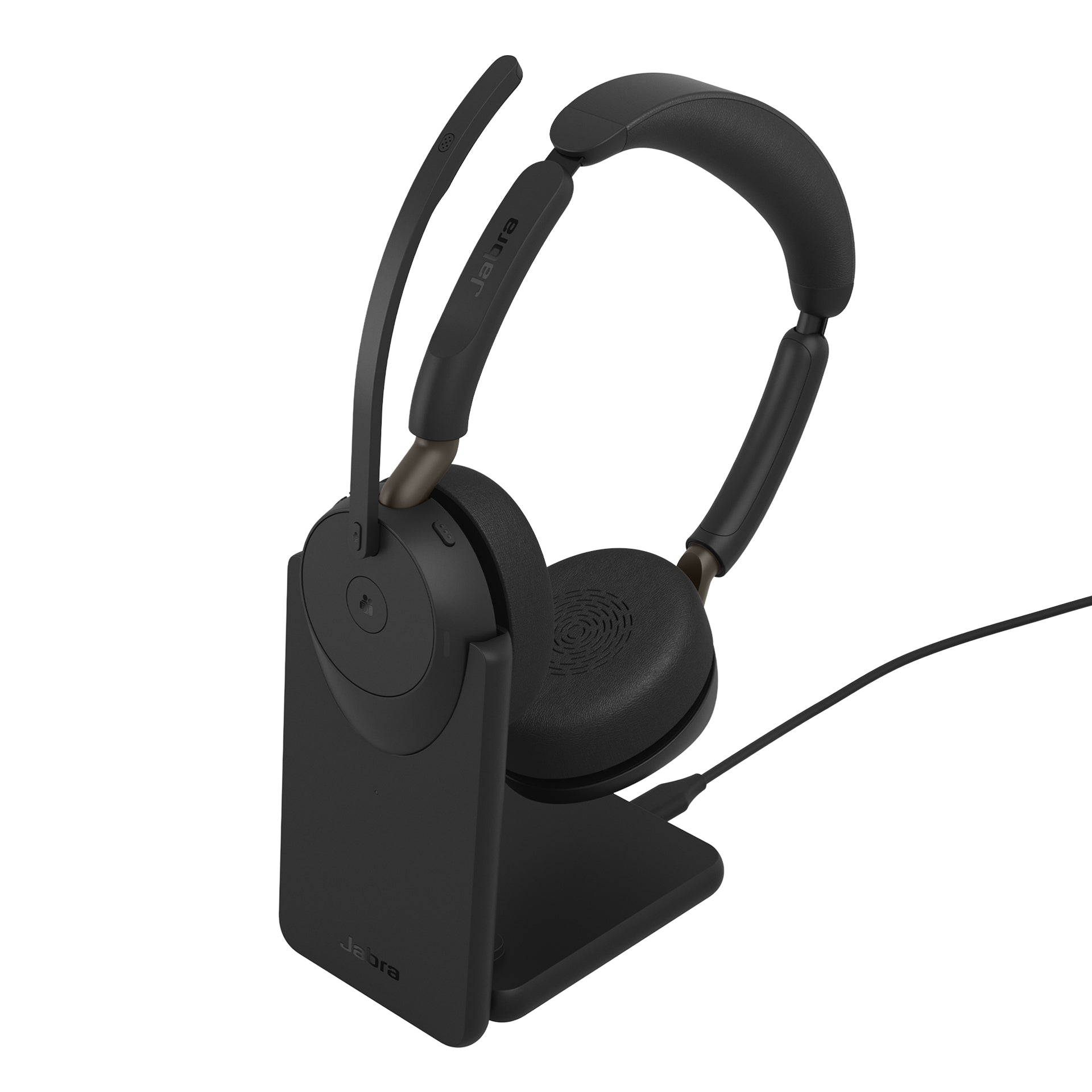 Jabra Evolve3 65 Office-Headset – On-Ear, Stereo, BT, MS Teams zertifiziert, mit USB-C-Dongle, Schwarz