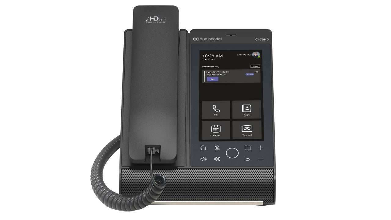 AudioCodes C470HD – Touchscreen, für Microsoft Teams, PoE