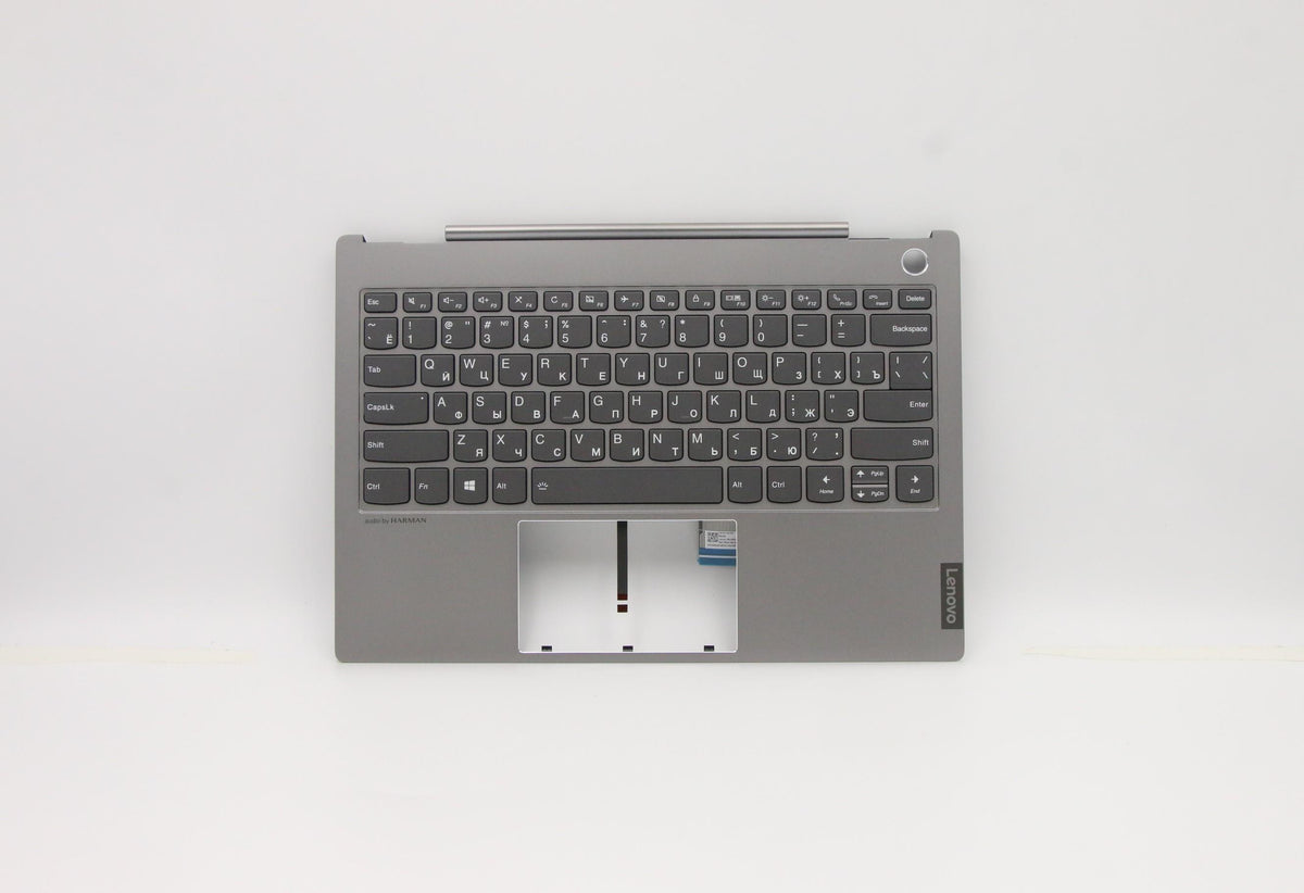 Lenovo Gehäuse-Unterteil mit Tastatur für ThinkBook 13s-IWL (20R9) – Russisch, Grau