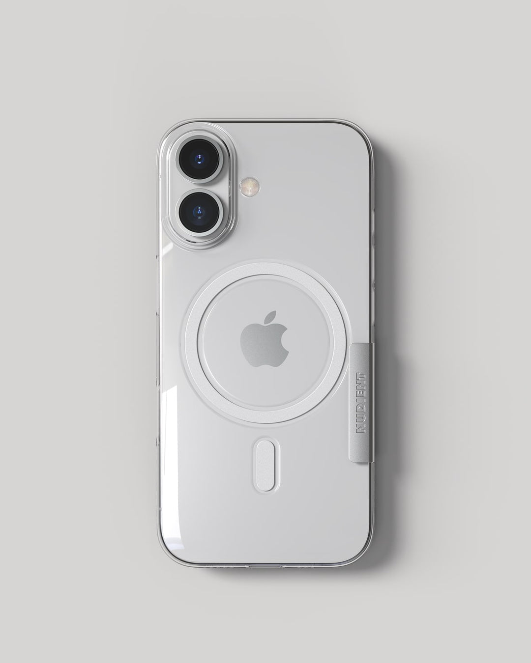 Nudient – Backcover – für Apple iPhone 17 – transparent – MagSafe-kompatibel