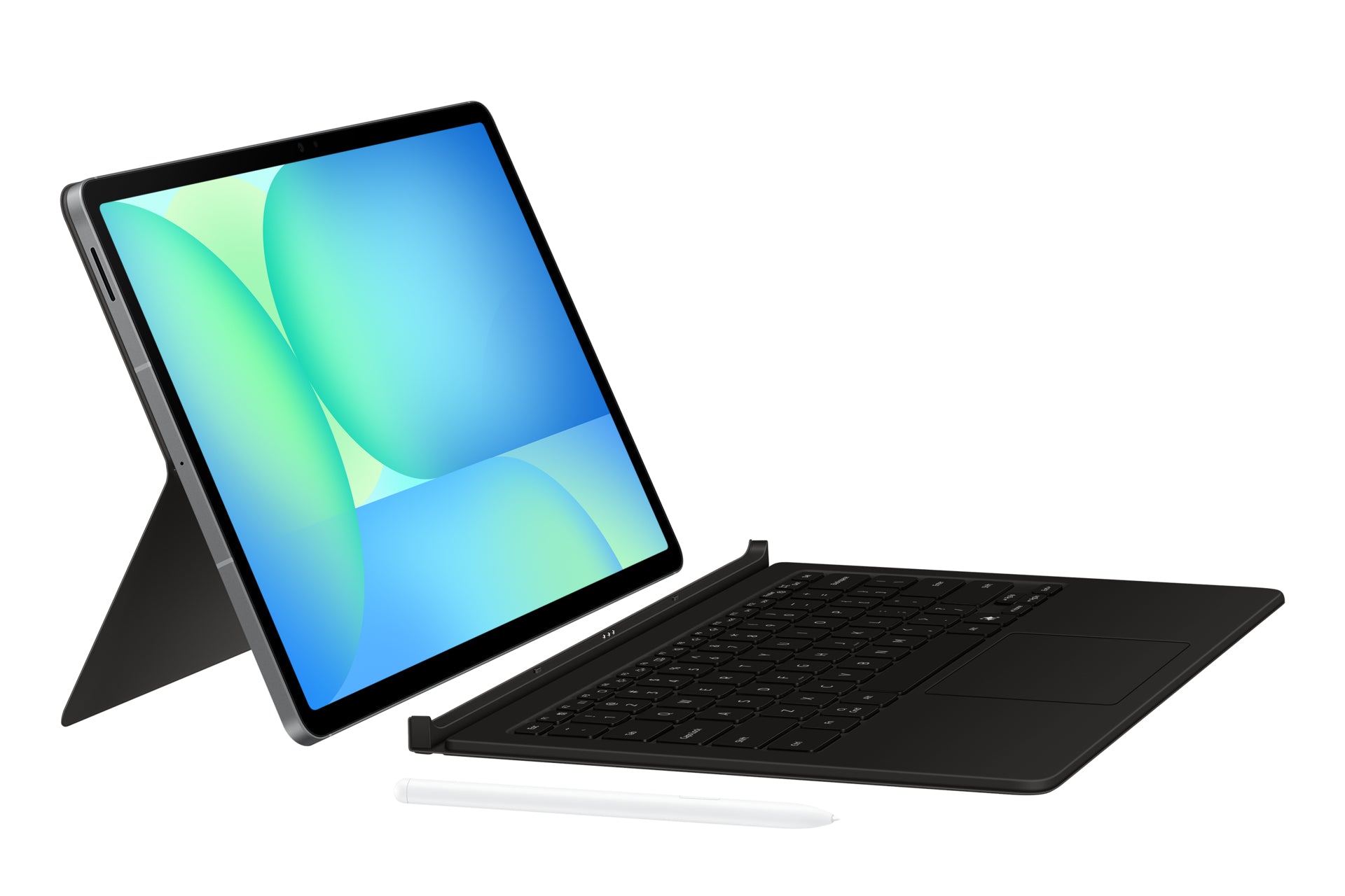Samsung Tastatur-Case für Galaxy Tab S10 FE+ – Smart Connector, QWERTZ (CH), mit Trackpad – Schwarz