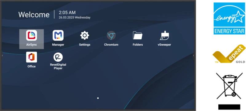 Viewsonic CDE5531-1C – Signage-Display, 55", 500 cd/m², 24/7, Android 14, USB-C