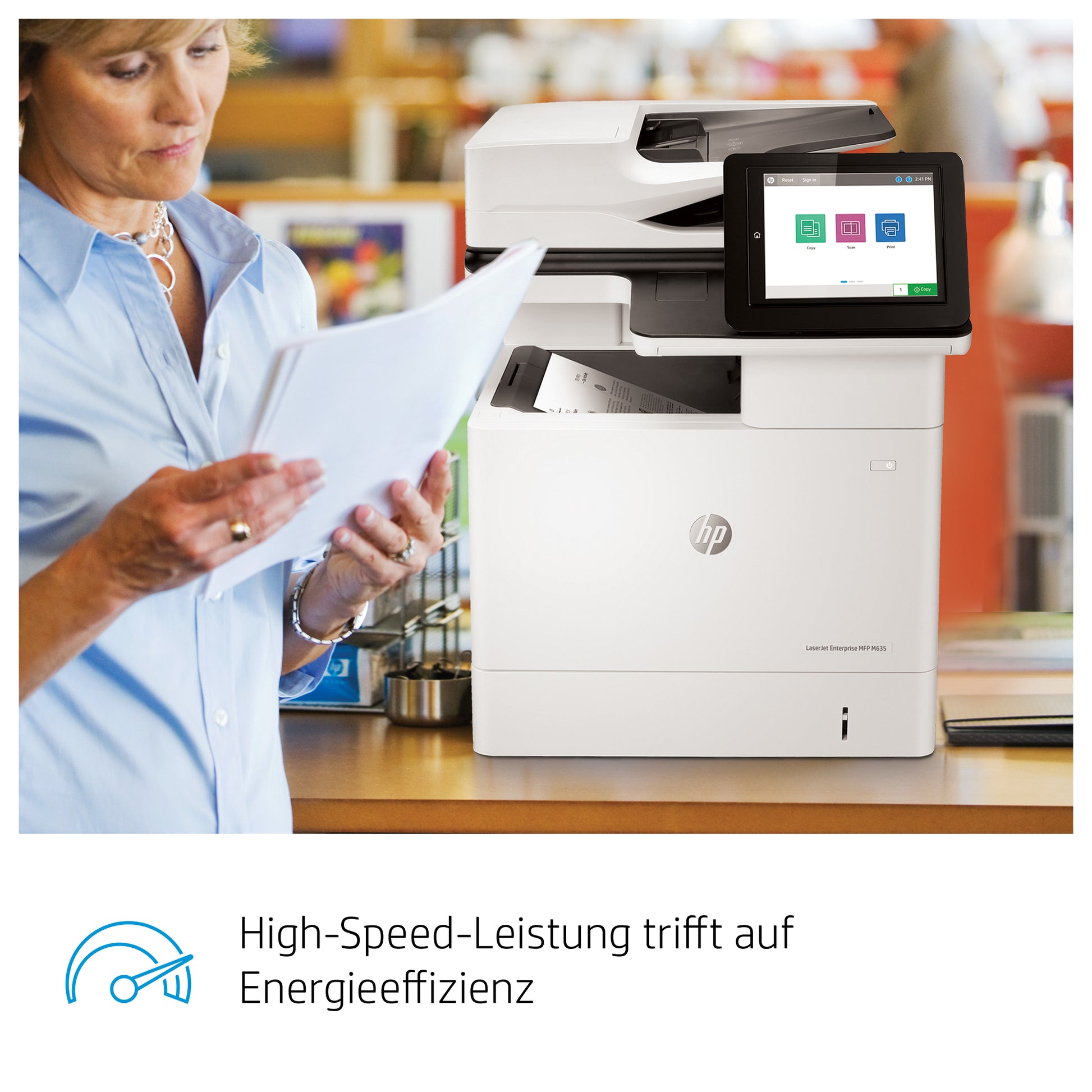 HP LASERJET ENTERPRISE M635H – S/W Laser-MFP A4 – 52 Seiten/Min S/W