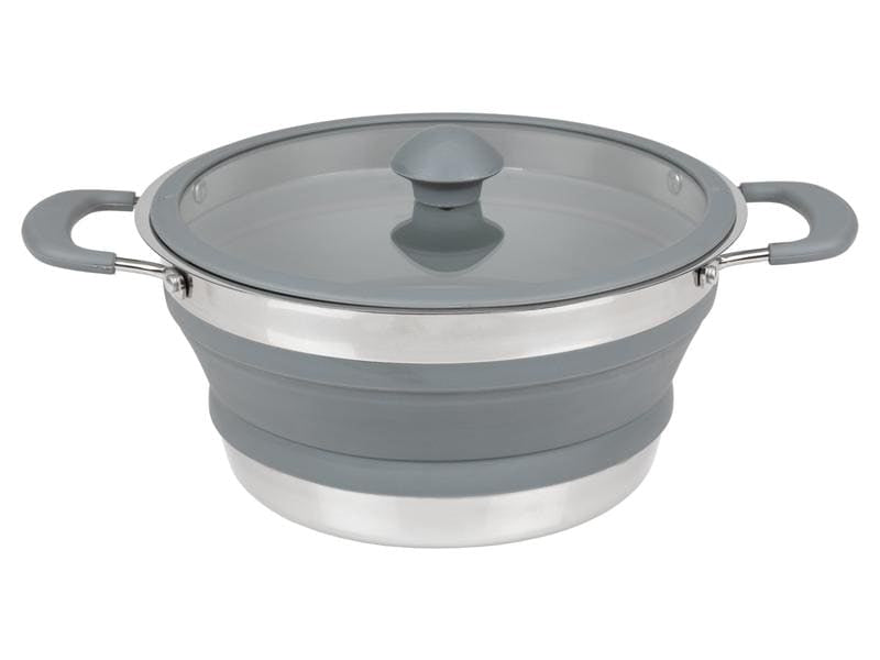 KOOR Kochtopf – 3 l, Edelstahl/Silikon, Grau
