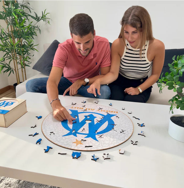 Iconic Puzzles Olympique Marseille Logo – Logikspiel, 1 Spieler, ab 10 Jahren