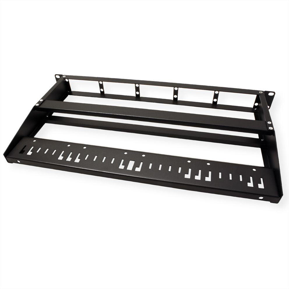 VALUE 21.99.1108 Panel-Bausatz – 19U, Schwarz, für 5 Module, 1 Stück