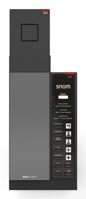 Snom HD341A – DECT-Telefon mit Basis, Freisprechen, schwarz